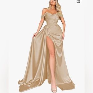 Satin Evening Gown